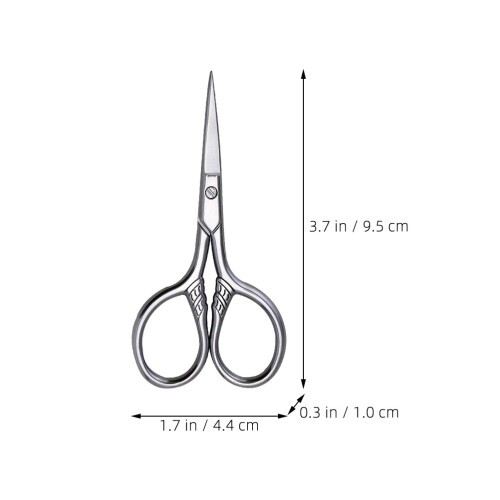 2pcs small stainless steel eyebrow grooming scissors 1