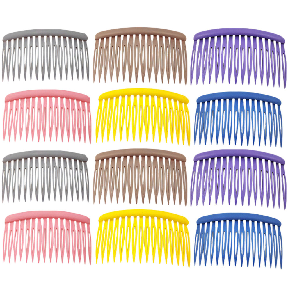 Totority 12Pcs Creative Portable Side Hair Combs