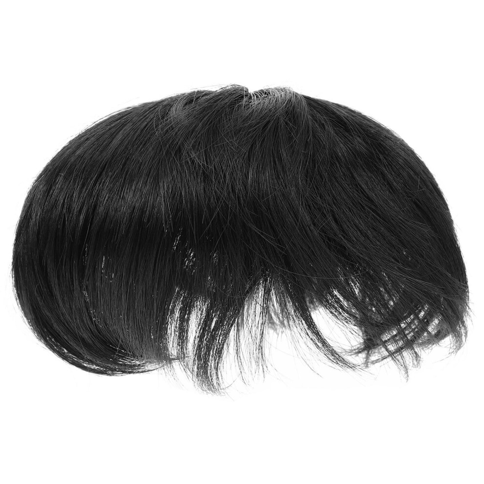Totority Unisex Lightweight Male Short Hair Bald Wig Comfortable Realistic Hair Patch