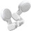 2Pcs Adjustable Handheld Showerhead Bracket No Punch Suction Mount 7