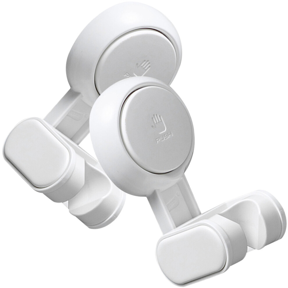 2Pcs Adjustable Handheld Showerhead Bracket No Punch Suction Mount 3322127937678