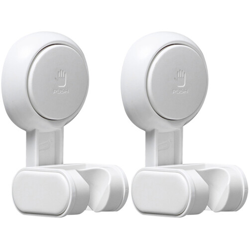 2Pcs Adjustable Handheld Showerhead Bracket No Punch Suction Mount 1