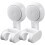 2Pcs Adjustable Handheld Showerhead Bracket No Punch Suction Mount 9