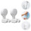 2Pcs Adjustable Handheld Showerhead Bracket No Punch Suction Mount 5