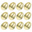 12Pcs Golden Plastic Easter Eggs For Egg Hunt Games And Prize Baskets 1