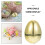 12Pcs Golden Plastic Easter Eggs For Egg Hunt Games And Prize Baskets 8