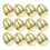 12Pcs Golden Plastic Easter Eggs For Egg Hunt Games And Prize Baskets 10