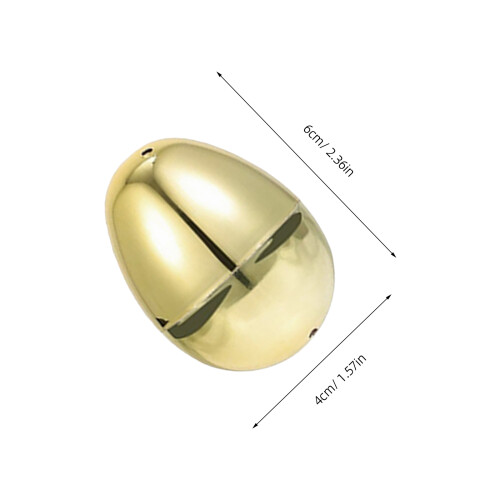 12Pcs Golden Plastic Easter Eggs For Egg Hunt Games And Prize Baskets 1