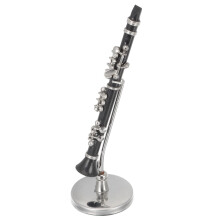 copper miniature clarinet model with storage box