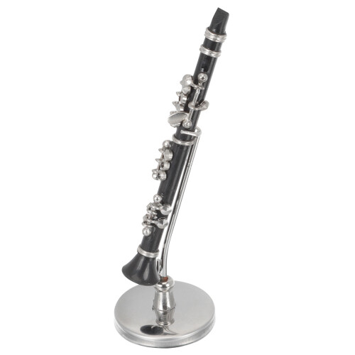 copper miniature clarinet model with storage box