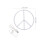 peace sign led neon wall light night light decor 3