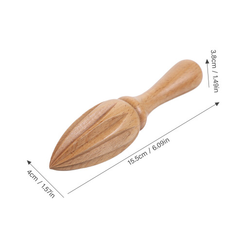Beech Wood Citrus Lemon Juicer Squeezer Manual Kitchen Tool 1