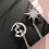 deer moon star brooch with decorative chain lapel pin 3