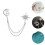 deer moon star brooch with decorative chain lapel pin 5