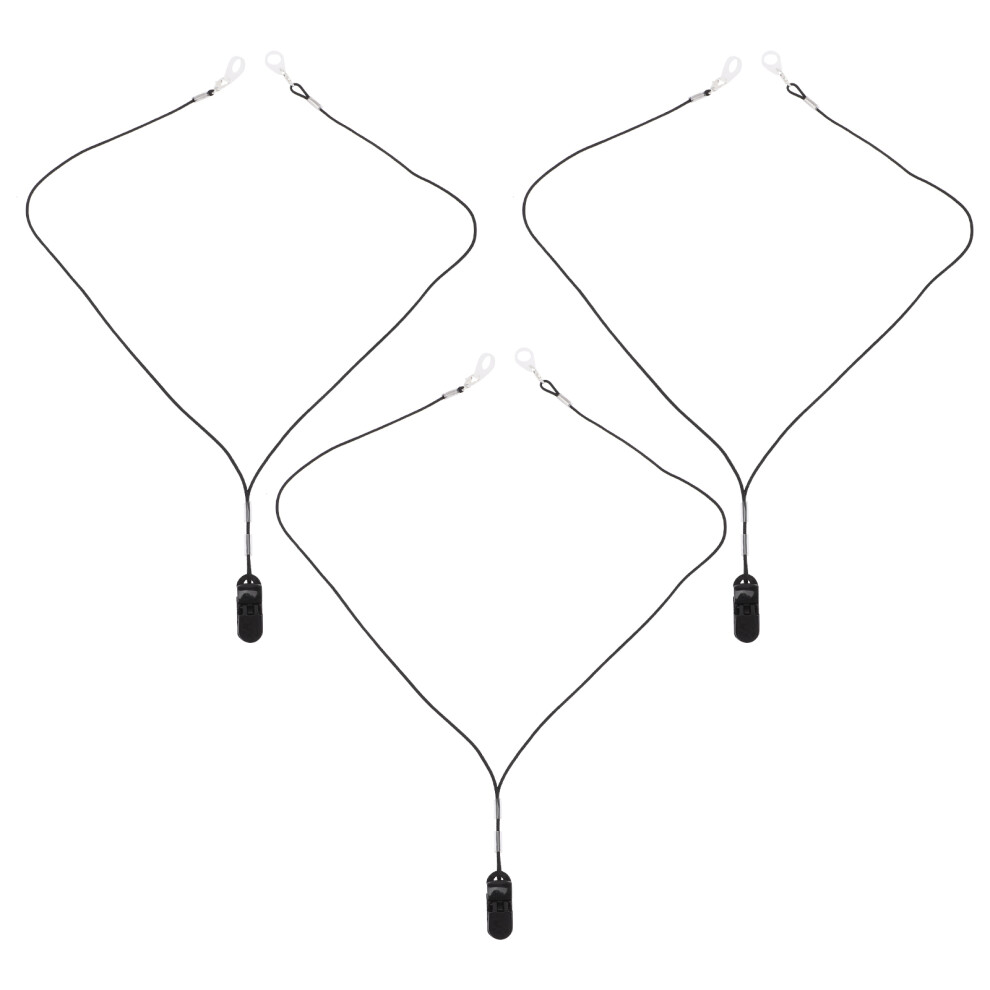 Happyyami 3Pcs Clip Holder Anti-Lost Amplifier Lanyard