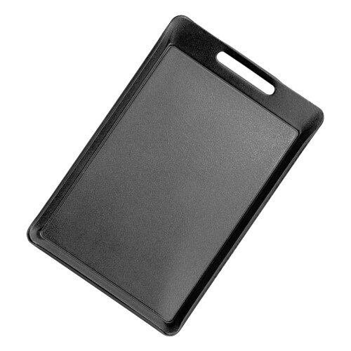 1pc iron barbecue pan for camping, black 2