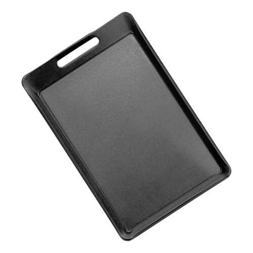 1pc iron barbecue pan for camping, black 1