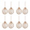 8 pcs clear plastic fillable ornaments with rope for christmas decor 8