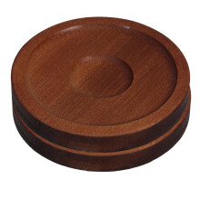 4 Pcs Round Wood Coasters for Whisky Glasses