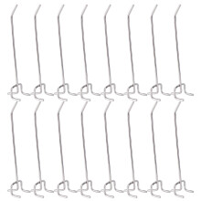 50Pcs Silver Door Back Hooks Iron Bathroom Hangers for Home Use