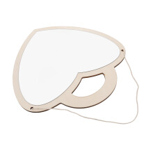 Heart Acrylic Mirror Wall Hanging Makeup Mirror for Kids Room