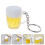 1Pc Simulation Beer Cup Key Chain Acrylic Mini Pendant Decoration 3