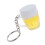 1Pc Simulation Beer Cup Key Chain Acrylic Mini Pendant Decoration 8
