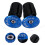 2pcs aluminum bike handlebar end plugs, durable locking caps 3