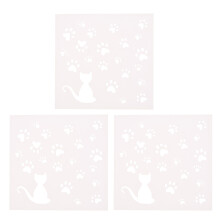 3 pcs cat claw stencils for diy crafts, scrapbook, photo album (white)