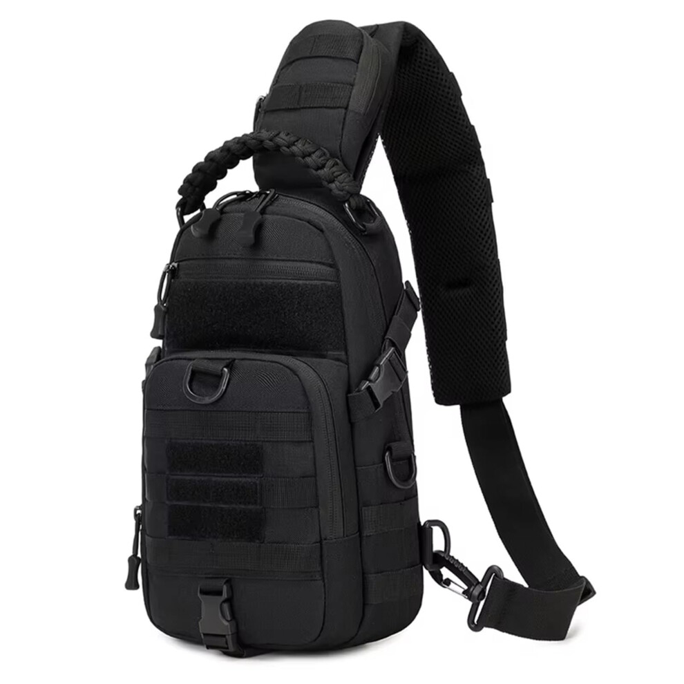 Motorcycle Saddlebag Camping Chest Bag Tactical Backpack For Men Outdoor Hiking Cycling Fishing Sling Fanny Pack B Black 9354506032104