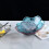 Fruit Plate Met Bloemontwerp Voor Thuis (Paars) 6