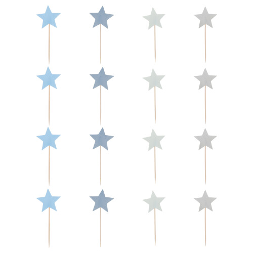 Raindrops 16 Pcs Cake Insert Cocktail Picks Accessories Delicate Fruit
