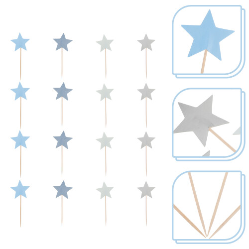 Raindrops 16 Pcs Cake Insert Cocktail Picks Accessories Delicate Fruit 2