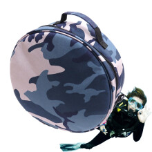 Dry Bag for Scuba Diving Portable Regulator Case Zipper Travel Pouch Detachable Shoulder Strap Marine Camouflage