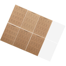 reusable double-sided nail art practice paper with clear pet sheets