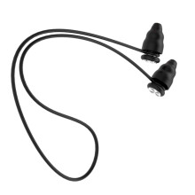 noise cancelling earplugs black silicone bullet with cord