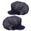 2pcs unisex chef hats breathable mesh kitchen cooking caps navy 1