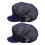 2pcs unisex chef hats breathable mesh kitchen cooking caps navy 11