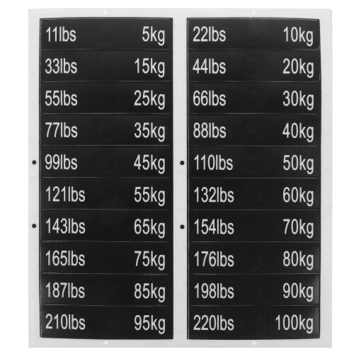 Gym Stickers Lifting Stickers Black 1 Sheet 2