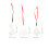 1Set Clear Acrylic Hanging Decorations for Christmas Tree Crafts 3