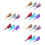 18 Pcs Colorful Simulation Birds Garden Yard Decor 7