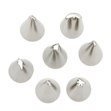 7 pezzi ugelli in acciaio per à poche, decorazione torte