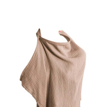 Muslin Nursing Cover Cotton Breastfeeding Cover For Mum 2024 Model Car Seat Stroller Cover Breast Feeding Coverall (D)