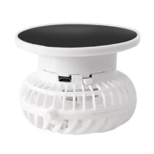 Solar Fan for Fisherman Hats Handheld Design, USB Charging Option Compact Solar Fan USB Charging Enabled