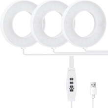 Plant Lamp LED Grow Light Full Spectrum 3-Mode Timer ABS Housing For Indoor Plants White Warm Light Vegetables
