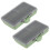 2Pcs Angelhaken Köder Gadget Box Mini PP 7