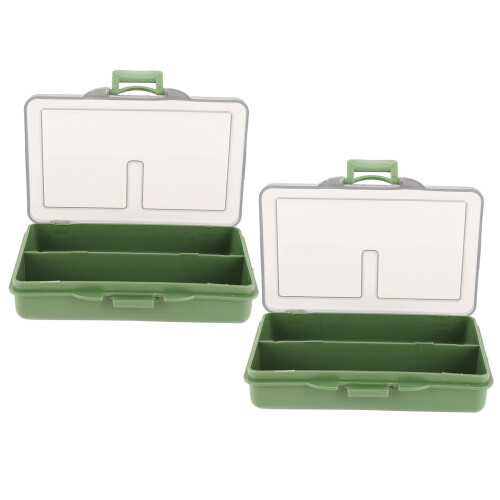 2Pcs Angelhaken Köder Gadget Box Mini PP 1