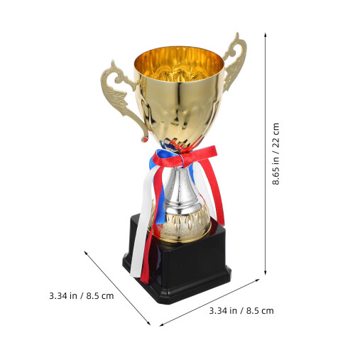troféu metálica para escolar 24 cm 2