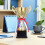 troféu metálica para escolar 24 cm 5
