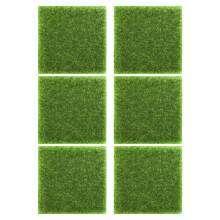 6 unid. artificial simulado para mini paisagismo (verde)